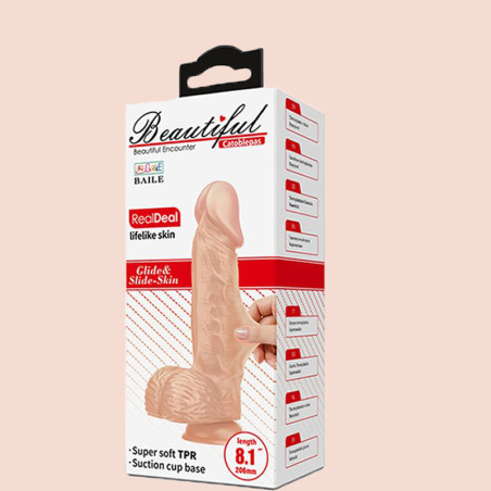 Beautiful Dildo, Consolador Life Like Skin Real